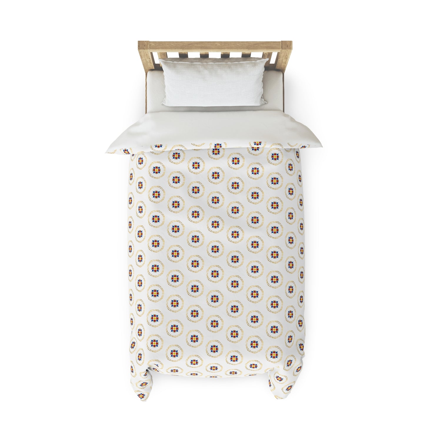 Assyrian Starlight: Reviving Ancient Splendor - Duvet Cover