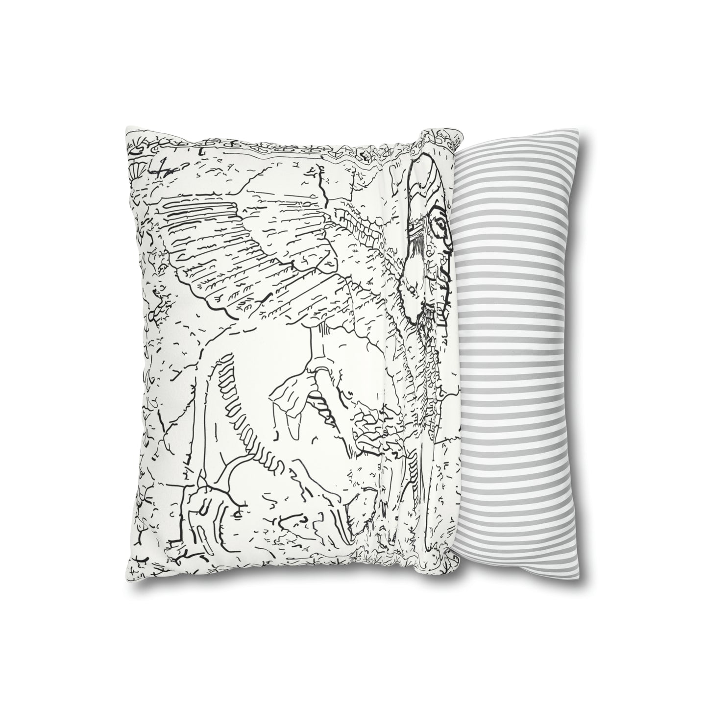 Lamassu Faux Suede Square Pillow Case (insert not included)