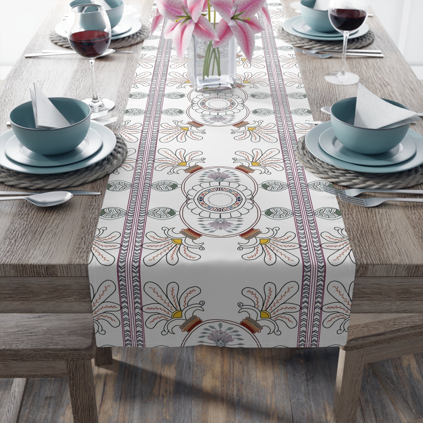 Elysian Tapestry Table Runner (Cotton, Poly)