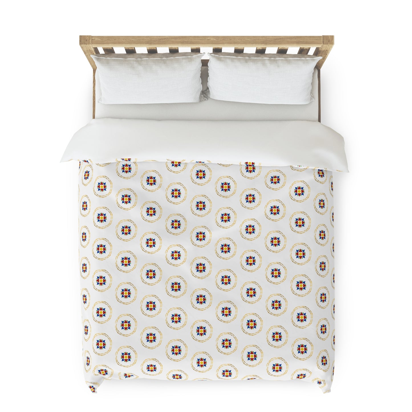 Assyrian Starlight: Reviving Ancient Splendor - Duvet Cover