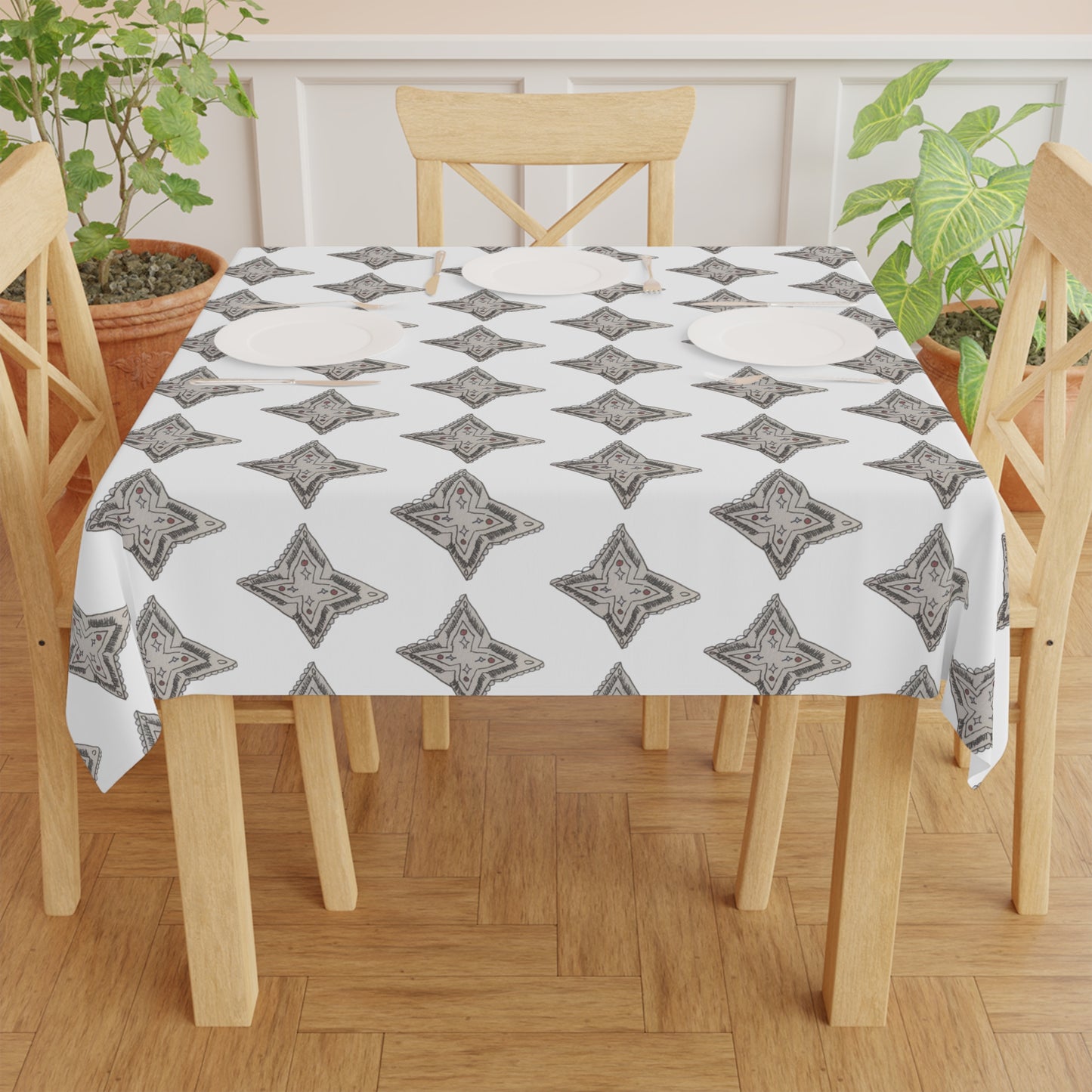 Star of Ishtar Tablecloth (white)