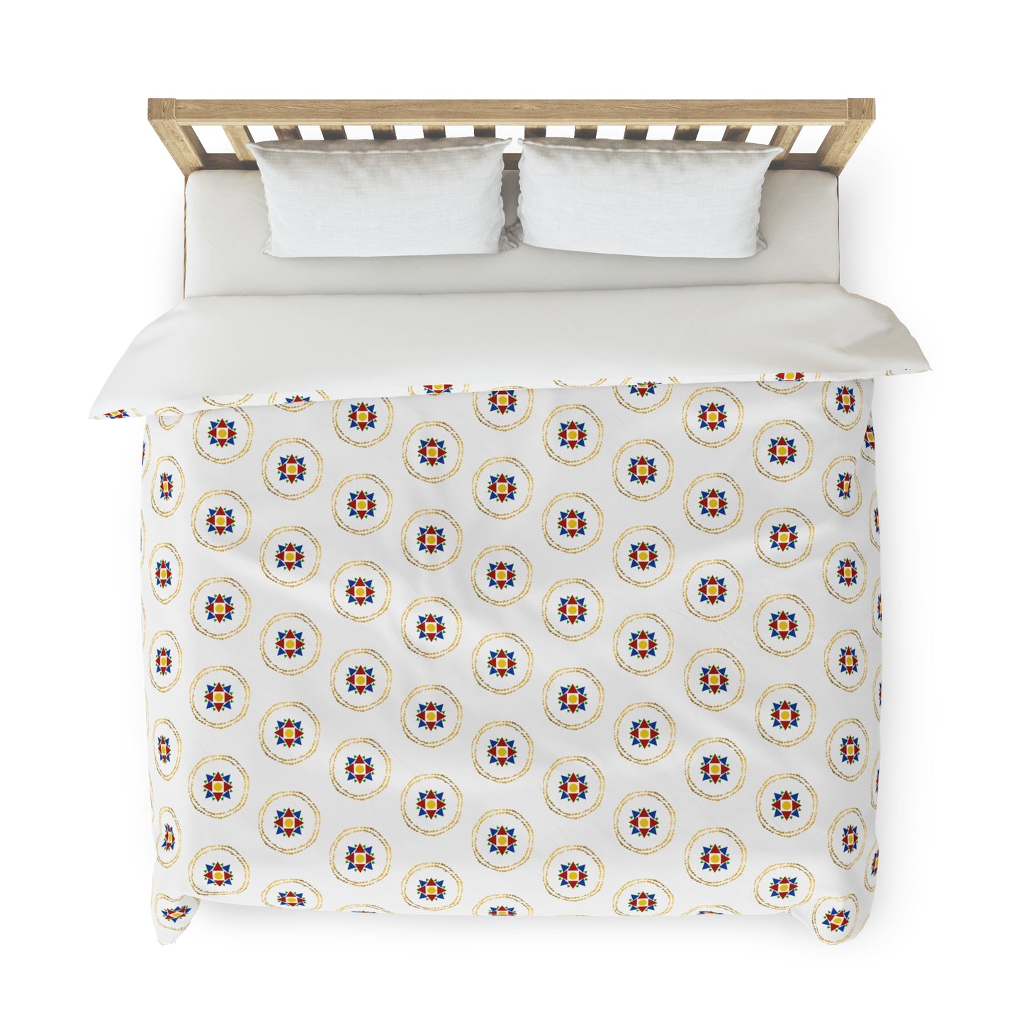 Assyrian Starlight: Reviving Ancient Splendor - Duvet Cover